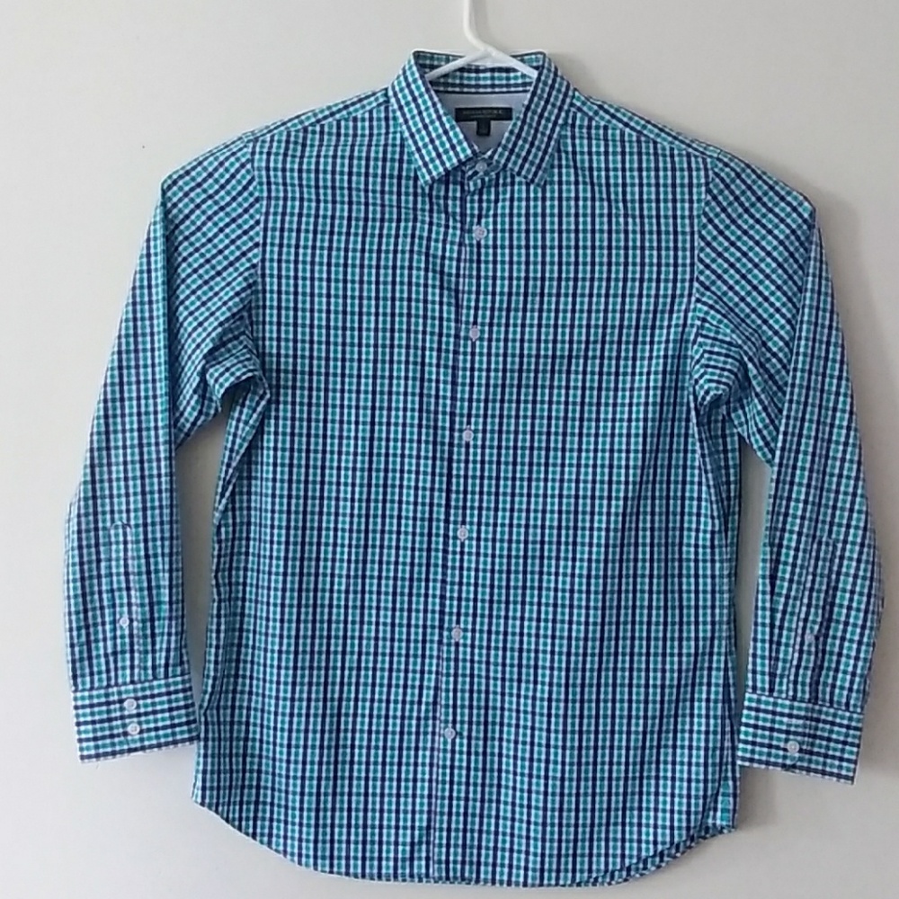 Banana Republic Non- Iron Slim -Fit  Checker shirt